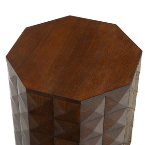 Safavieh PATTY Wood Octagon Accent Table – Modern, Versatile Design for Living Spaces and Bedrooms Walnut SFV7252B