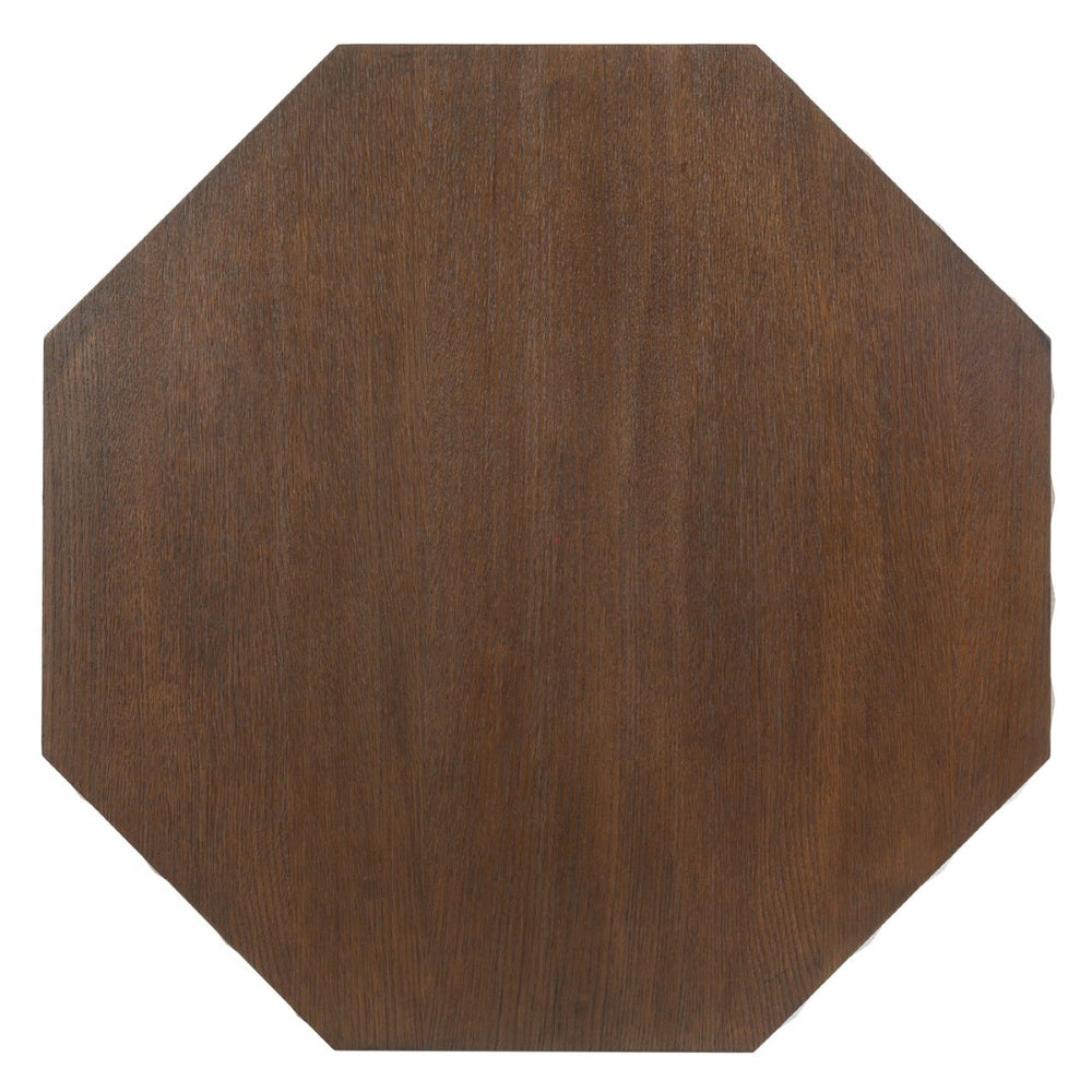 Safavieh PATTY Wood Octagon Coffee Table - Stylish Modern Geometry for Elegant Living Room Decor Solutions Walnut SFV7253B