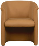 Selina Leather Barrel Back Dining Chair