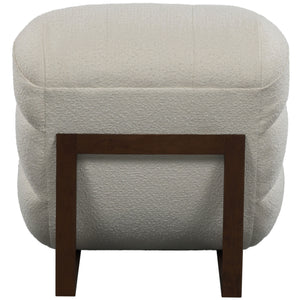 Safavieh Fenix Boucle Lounge Chair And Ottoman Ivory / Dark Brown CHAIR: 32.2                                                                                                                                                                                                                                                                                                              OTTOMAN: 32.2 IN W x CHAIR: 52                                                                                                       