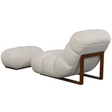 Safavieh Fenix Boucle Lounge Chair And Ottoman Ivory / Dark Brown CHAIR: 32.2                                                                                                                                                                                                                                                                                                              OTTOMAN: 32.2 IN W x CHAIR: 52                                                                                                       