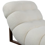 Safavieh Fenix Boucle Lounge Chair And Ottoman Ivory / Dark Brown CHAIR: 32.2                                                                                                                                                                                                                                                                                                              OTTOMAN: 32.2 IN W x CHAIR: 52                                                                                                       