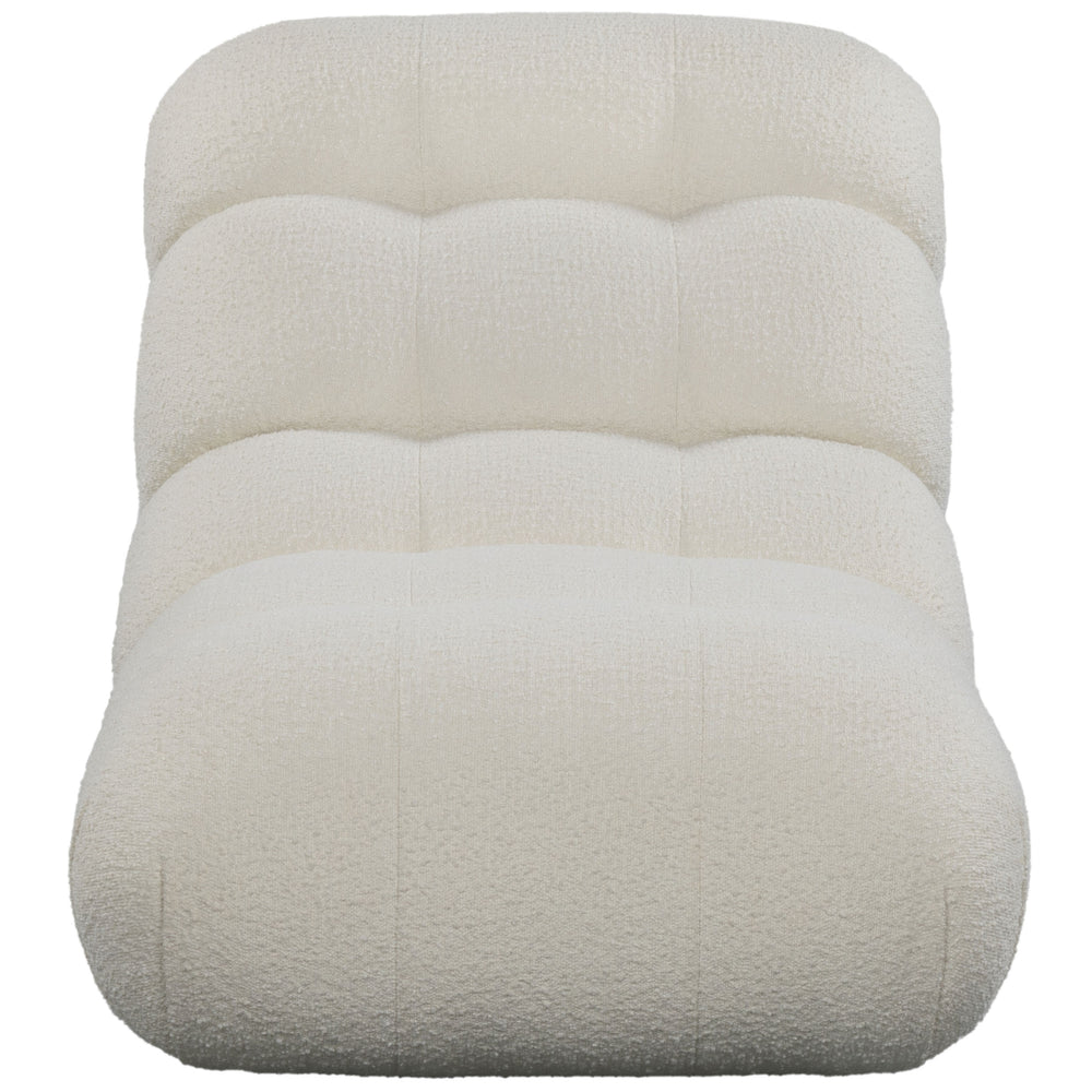 Safavieh Fenix Boucle Lounge Chair And Ottoman Ivory / Dark Brown CHAIR: 32.2                                                                                                                                                                                                                                                                                                              OTTOMAN: 32.2 IN W x CHAIR: 52                                                                                                       