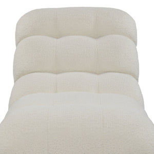 Safavieh Fenix Boucle Lounge Chair And Ottoman Ivory / Dark Brown CHAIR: 32.2                                                                                                                                                                                                                                                                                                              OTTOMAN: 32.2 IN W x CHAIR: 52                                                                                                       