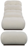 Safavieh Fenix Boucle Lounge Chair And Ottoman Ivory / Dark Brown CHAIR: 32.2                                                                                                                                                                                                                                                                                                              OTTOMAN: 32.2 IN W x CHAIR: 52                                                                                                       