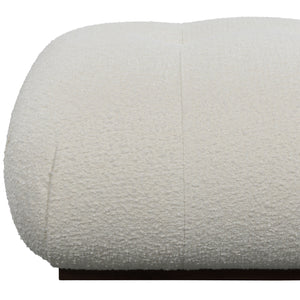 Safavieh Fenix Boucle Lounge Chair And Ottoman Ivory / Dark Brown CHAIR: 32.2                                                                                                                                                                                                                                                                                                              OTTOMAN: 32.2 IN W x CHAIR: 52                                                                                                       