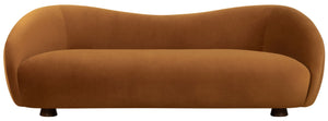 Jocelyne Plush Velvet Sofa With Solid Wood Frame, High-Resilience Foam Cushioning, Elegant Silhouette