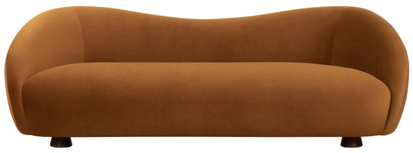 Jocelyne Plush Velvet Sofa With Solid Wood Frame, High-Resilience Foam Cushioning, Elegant Silhouette