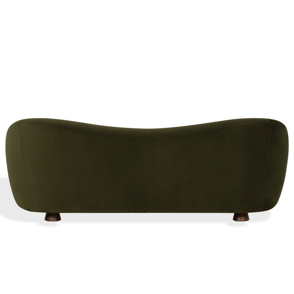 Jocelyne Plush Velvet Sofa With Solid Wood Frame, High-Resilience Foam Cushioning, Elegant Silhouette
