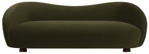 Jocelyne Plush Velvet Sofa With Solid Wood Frame, High-Resilience Foam Cushioning, Elegant Silhouette