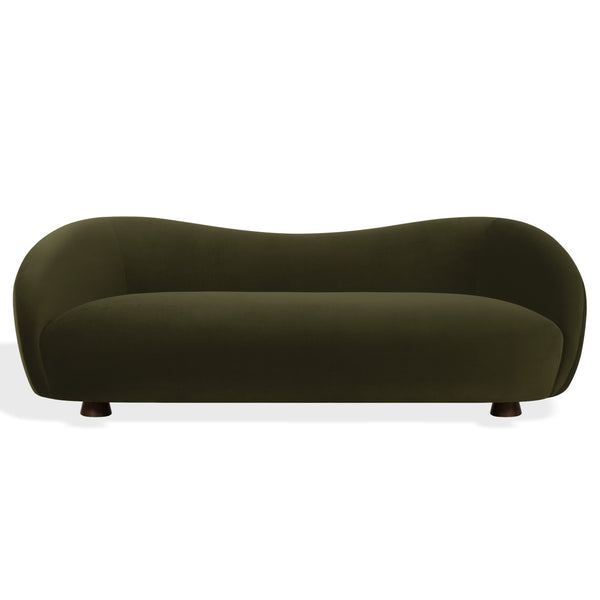 Jocelyne Plush Velvet Sofa With Solid Wood Frame, High-Resilience Foam Cushioning, Elegant Silhouette