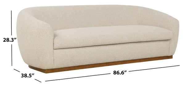 Tylah Boucle Sofa With Plush High-Density Foam Seating, Sculpted Hardwood Frame And Clean Lines