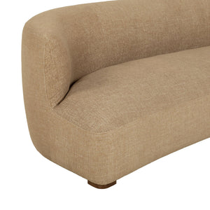 Kellibriana Plush Chenille Sofa With Solid Wood Frame, Deep Seating, Supportive Foam Comfort