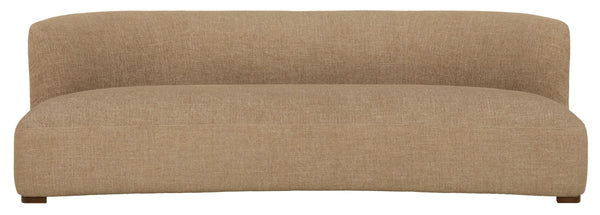 Kellibriana Plush Chenille Sofa With Solid Wood Frame, Deep Seating, Supportive Foam Comfort