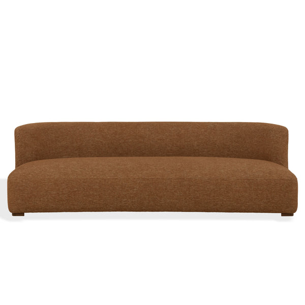 Kellibriana Plush Chenille Sofa With Solid Wood Frame, Deep Seating, Supportive Foam Comfort