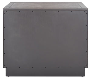 Safavieh STEVE 2-Drawer Wood Nightstand - Elegant Storage Solution with Timeless Design for Any Bedroom Decor Light Brown SFV7700B