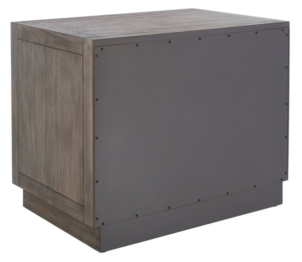 Safavieh STEVE 2-Drawer Wood Nightstand - Elegant Storage Solution with Timeless Design for Any Bedroom Decor Light Brown SFV7700B