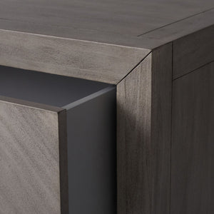 Safavieh STEVE 2-Drawer Wood Nightstand - Elegant Storage Solution with Timeless Design for Any Bedroom Decor Light Grey SFV7700C