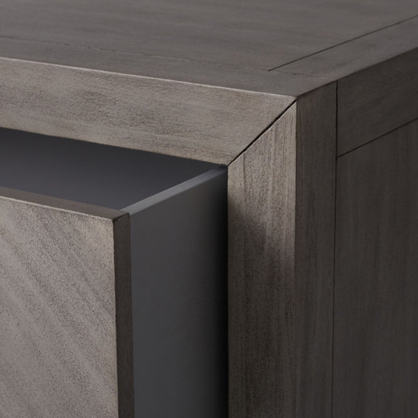 Safavieh STEVE 2-Drawer Wood Nightstand - Elegant Storage Solution with Timeless Design for Any Bedroom Decor Light Grey SFV7700C