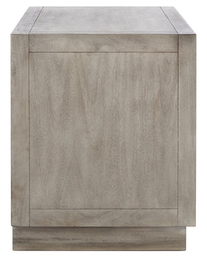 Safavieh STEVE 2-Drawer Wood Nightstand - Elegant Storage Solution with Timeless Design for Any Bedroom Decor Light Grey SFV7700C