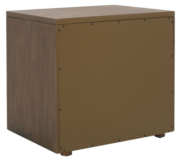 Safavieh ROSEY 3-Drawer Wood Nightstand - Stylish Storage Solution for Modern and Traditional Bedrooms Brown SFV7701A