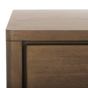 Safavieh ROSEY 3-Drawer Wood Nightstand - Stylish Storage Solution for Modern and Traditional Bedrooms Brown SFV7701A