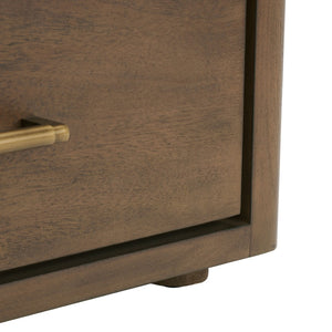 Safavieh ROSEY 3-Drawer Wood Nightstand - Stylish Storage Solution for Modern and Traditional Bedrooms Brown SFV7701A
