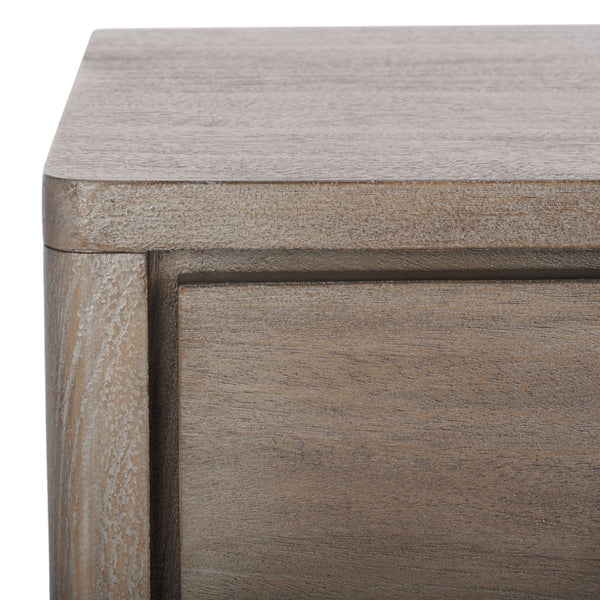 Safavieh ROSEY 3-Drawer Wood Nightstand - Stylish Storage Solution for Modern and Traditional Bedrooms Light Brown SFV7701B