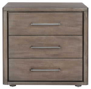 Safavieh ROSEY 3-Drawer Wood Nightstand - Stylish Storage Solution for Modern and Traditional Bedrooms Light Brown SFV7701B