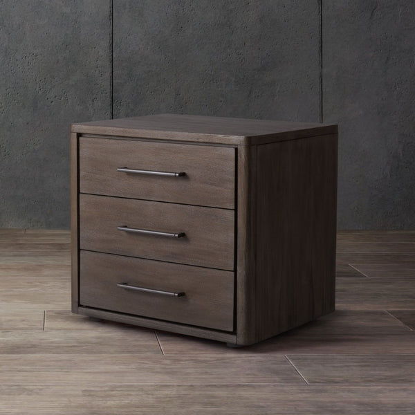 Safavieh ROSEY 3-Drawer Wood Nightstand - Stylish Storage Solution for Modern and Traditional Bedrooms Light Brown SFV7701B