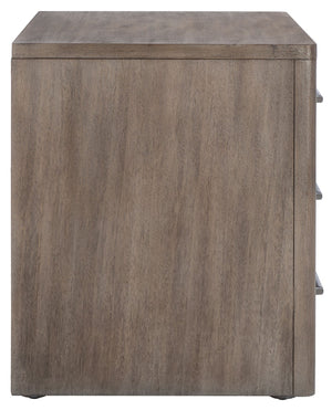 Safavieh ROSEY 3-Drawer Wood Nightstand - Stylish Storage Solution for Modern and Traditional Bedrooms Light Brown SFV7701B