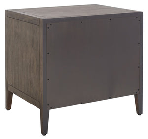 Safavieh ARIELLA Wood Nightstand with 1 Drawer - Contemporary Design for Stylish Bedroom Storage & Decor Light Brown SFV7702B