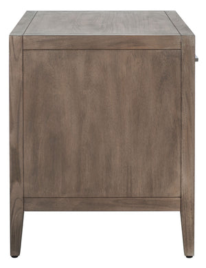 Safavieh ARIELLA Wood Nightstand with 1 Drawer - Contemporary Design for Stylish Bedroom Storage & Decor Light Brown SFV7702B