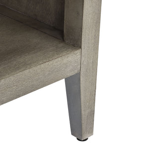 Safavieh ARIELLA Wood Nightstand with 1 Drawer - Contemporary Design for Stylish Bedroom Storage & Decor Light Grey SFV7702C