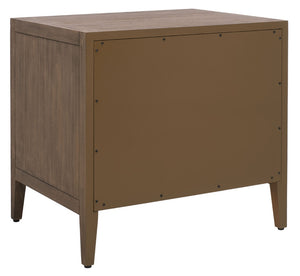 Safavieh ARIELLA 3-Drawer Wood Nightstand – Modern Storage Solution with Elegant Design for Any Space Brown SFV7703A