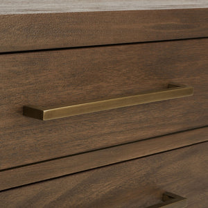Safavieh ARIELLA 3-Drawer Wood Nightstand – Modern Storage Solution with Elegant Design for Any Space Brown SFV7703A