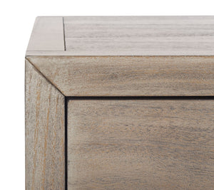 Safavieh ARIELLA 3-Drawer Wood Nightstand – Modern Storage Solution with Elegant Design for Any Space Light Brown SFV7703B