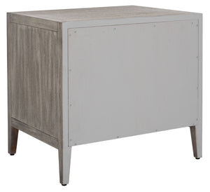 Safavieh ARIELLA 3-Drawer Wood Nightstand – Modern Storage Solution with Elegant Design for Any Space Light Grey SFV7703C
