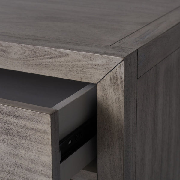 Safavieh ARIELLA 3-Drawer Wood Nightstand – Modern Storage Solution with Elegant Design for Any Space Light Grey SFV7703C
