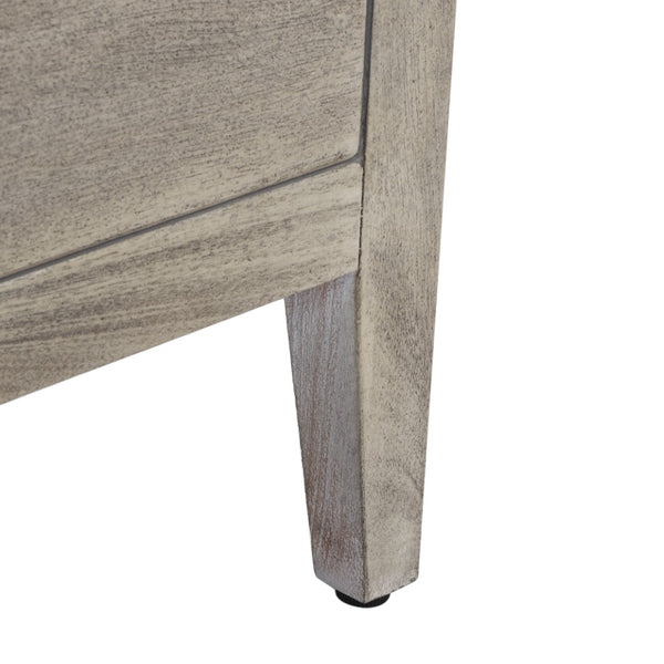 Safavieh ARIELLA 3-Drawer Wood Nightstand – Modern Storage Solution with Elegant Design for Any Space Light Grey SFV7703C