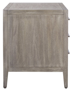 Safavieh ARIELLA 3-Drawer Wood Nightstand – Modern Storage Solution with Elegant Design for Any Space Light Grey SFV7703C