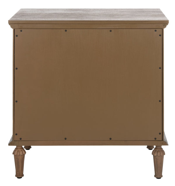 Safavieh LISABET 1 Drawer Nightstand - Stylish Wood & Metal Accent Table for Modern & Transitional Bedrooms SFV7704A