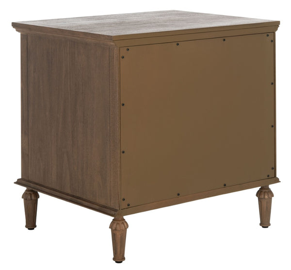 Safavieh LISABET 1 Drawer Nightstand - Stylish Wood & Metal Accent Table for Modern & Transitional Bedrooms SFV7704A