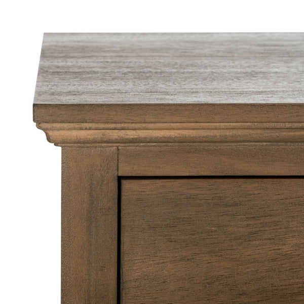 Safavieh LISABET 1 Drawer Nightstand - Stylish Wood & Metal Accent Table for Modern & Transitional Bedrooms SFV7704A