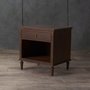 Safavieh LISABET 1 Drawer Nightstand - Stylish Wood & Metal Accent Table for Modern & Transitional Bedrooms SFV7704A