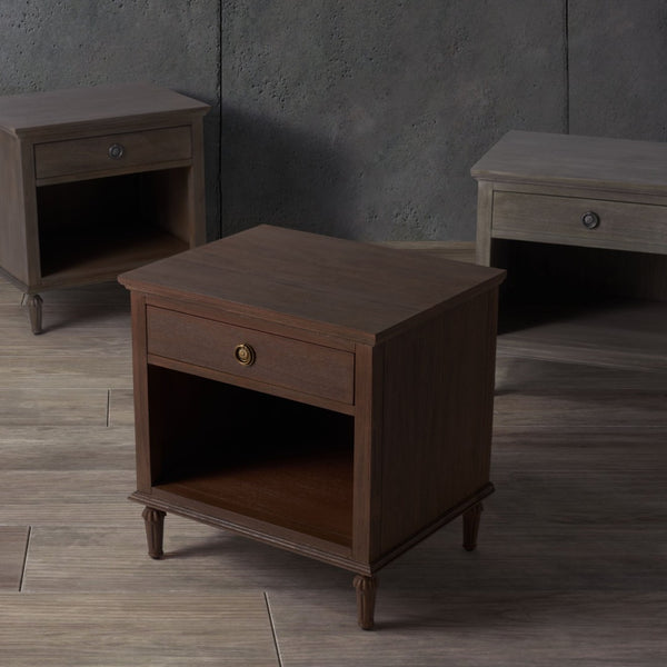 Safavieh LISABET 1 Drawer Nightstand - Stylish Wood & Metal Accent Table for Modern & Transitional Bedrooms SFV7704A