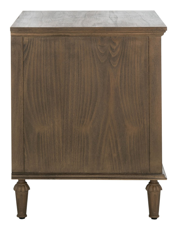 Safavieh LISABET 1 Drawer Nightstand - Stylish Wood & Metal Accent Table for Modern & Transitional Bedrooms SFV7704A