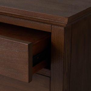 Safavieh LISABET 3-Drawer Wood Nightstand - Timeless Design with Spacious Storage for Modern Bedrooms Brown SFV7705A