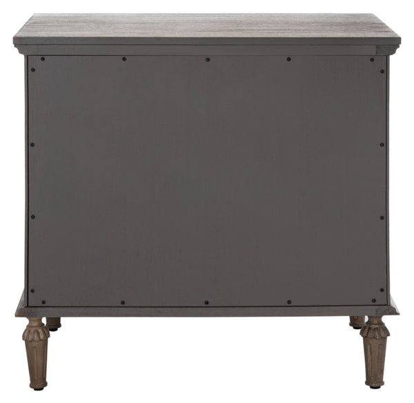 Safavieh LISABET 3-Drawer Wood Nightstand - Timeless Design with Spacious Storage for Modern Bedrooms Light Brown SFV7705B