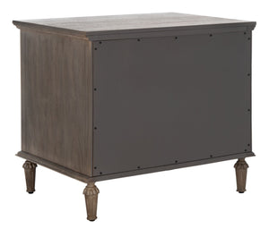 Safavieh LISABET 3-Drawer Wood Nightstand - Timeless Design with Spacious Storage for Modern Bedrooms Light Brown SFV7705B